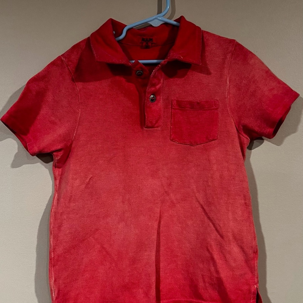 Ruum Vibrant Red Kids Polo Shirt
